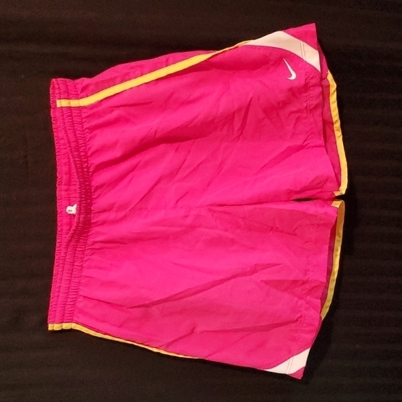 NIKE Performance Shorts Pink & Yellow - Picture 1 of 3